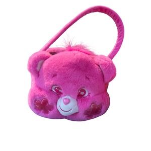 Care Bear pink plush easter basket